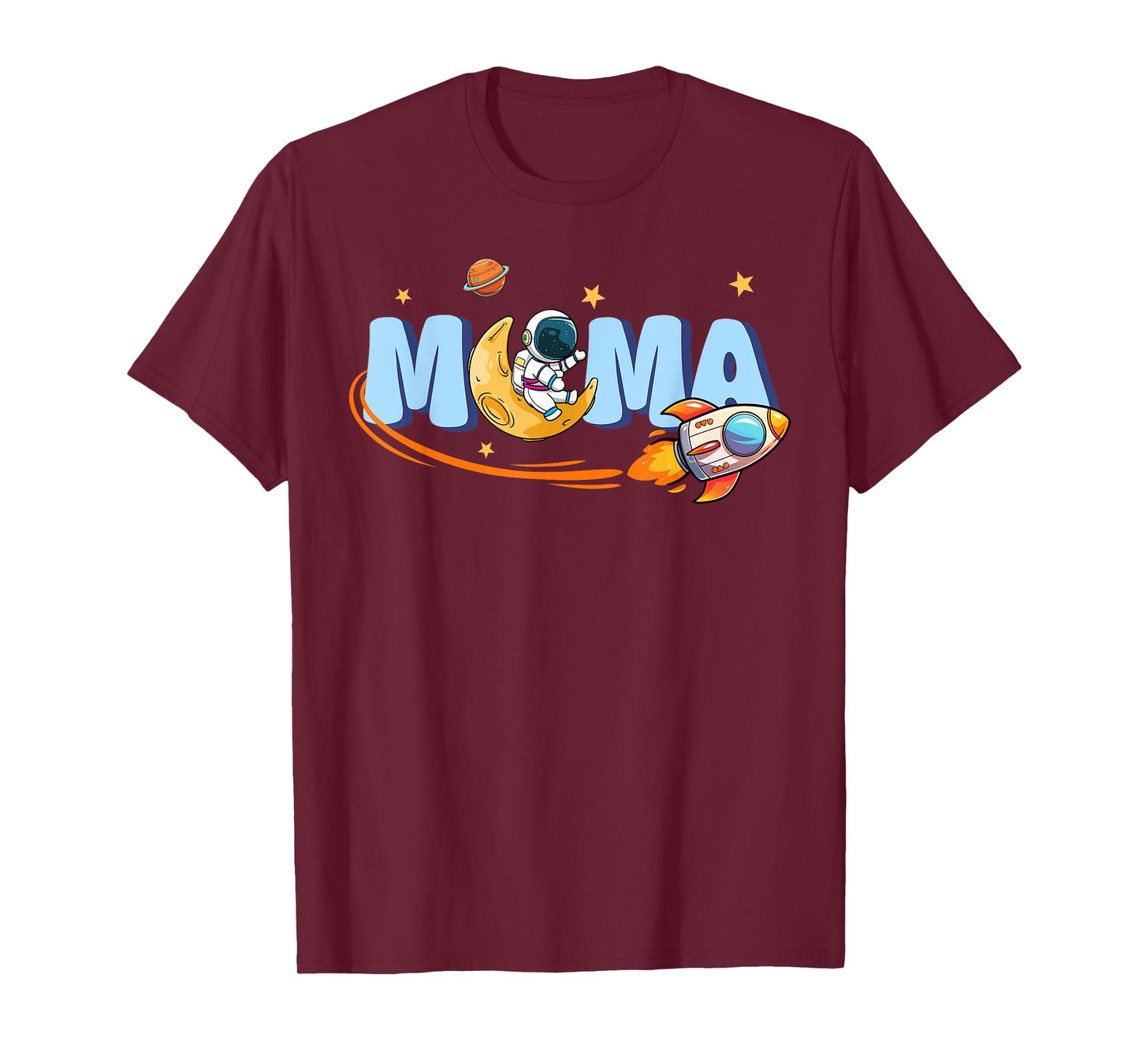 Mama of The Birthday Boys Space Astronaut Family Party Mom T-Shirt
