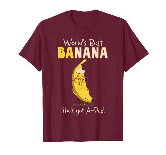 Funny Grandmother World's Best Nana Banana Pun T-Shirt
