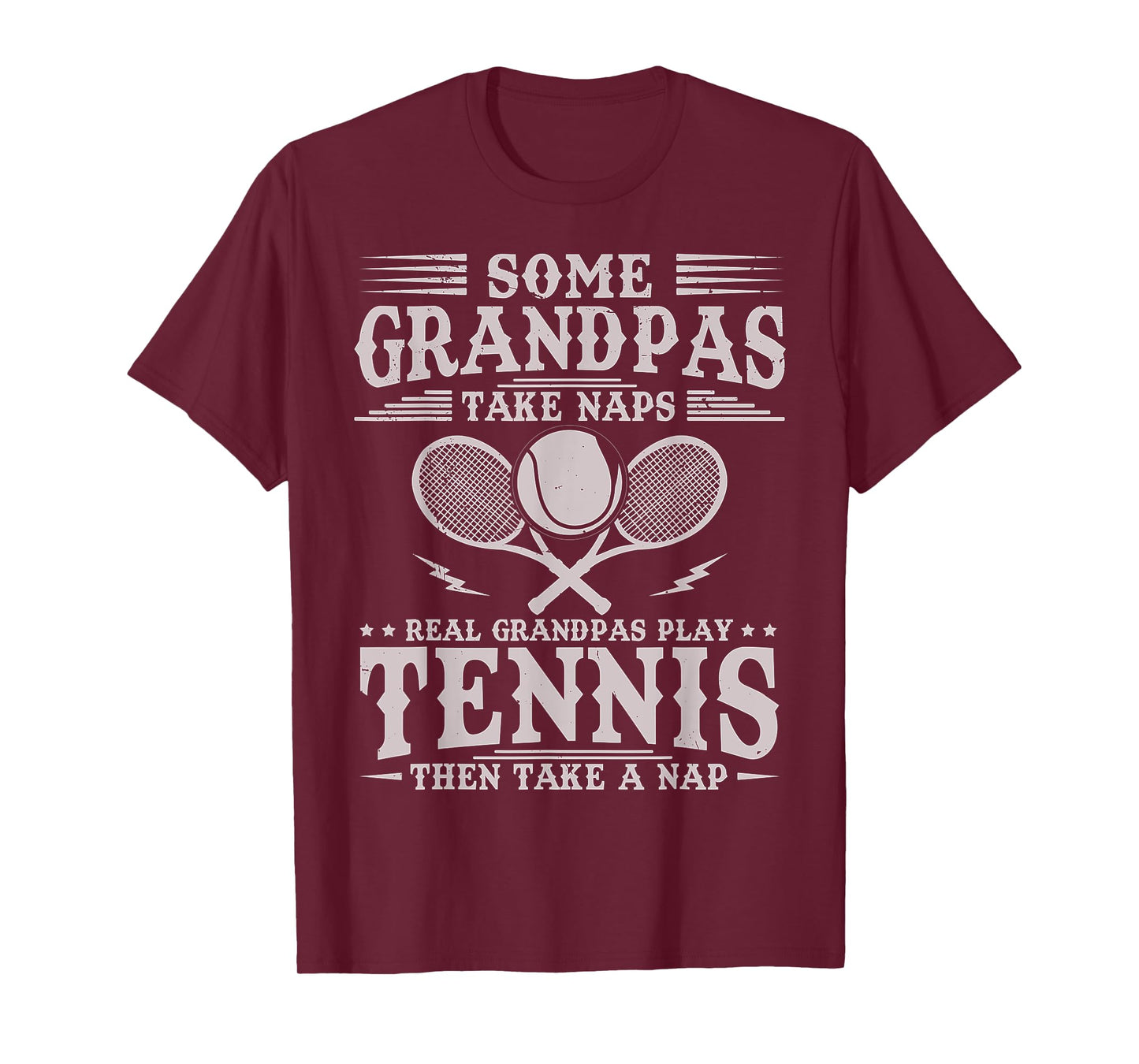 Funny Tennis Design for Men Grandpa Tennis Player T-Shirt