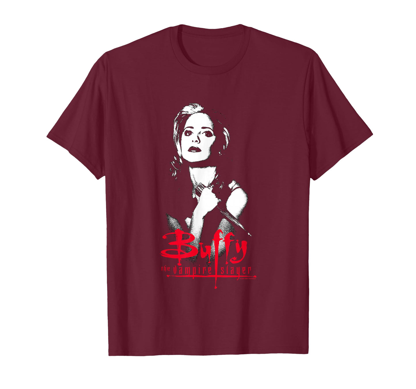 Buffy The Vampire Slayer Buffy Summers Shadowed Portrait T-Shirt