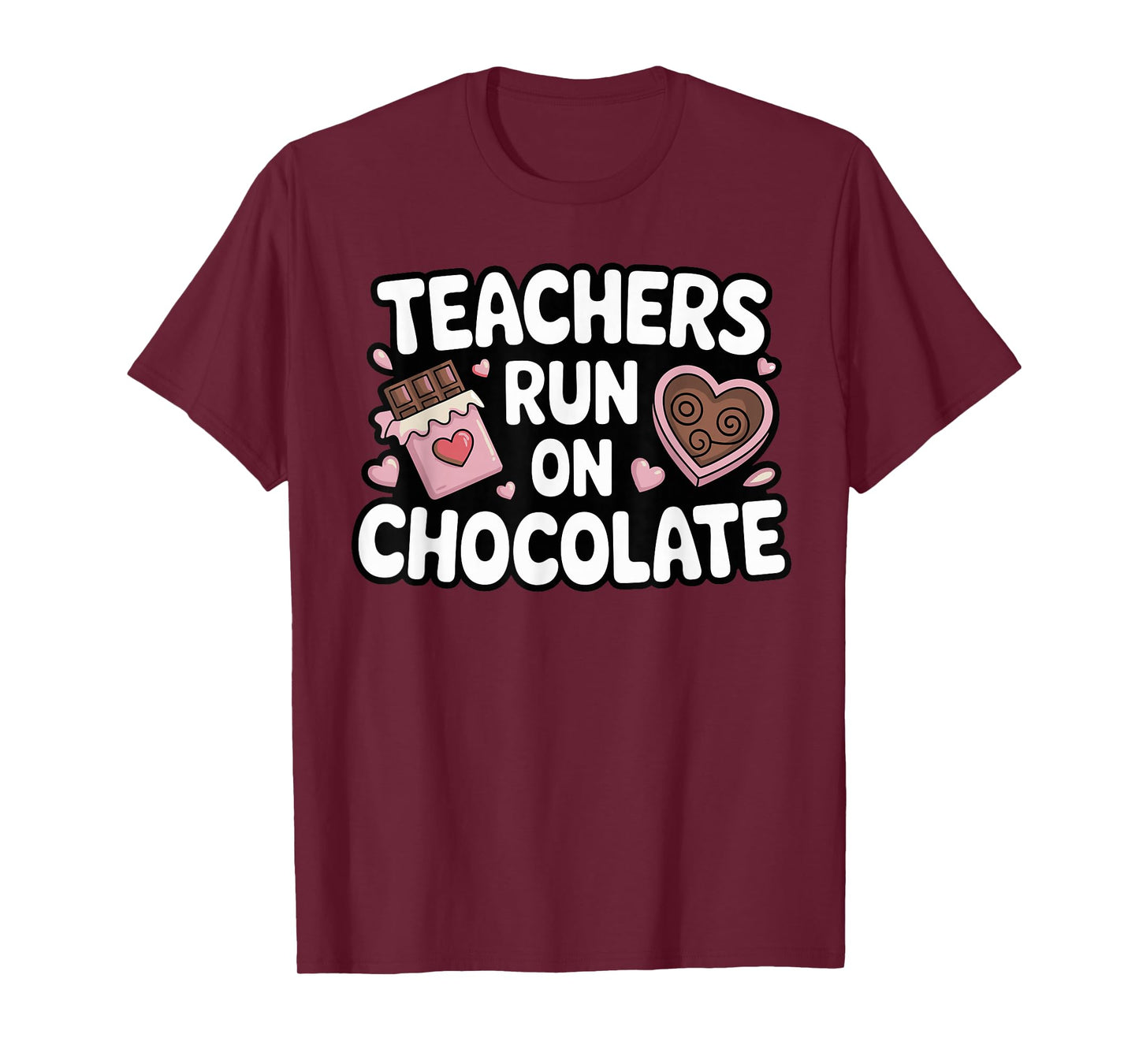 Chocolate Loving Teacher Valentine Day Teacher Appreciation T-Shirt