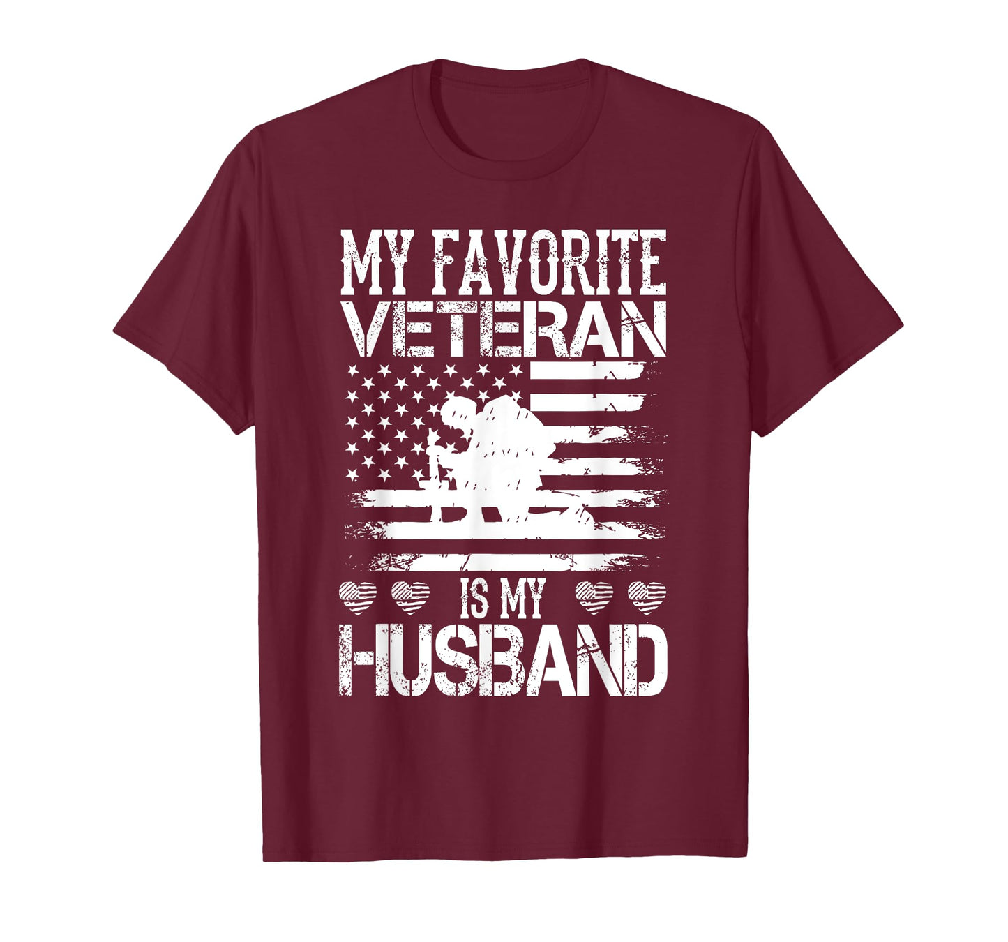 My Favorite Veteran Is My Husband Military Veterans Day T-Shirt