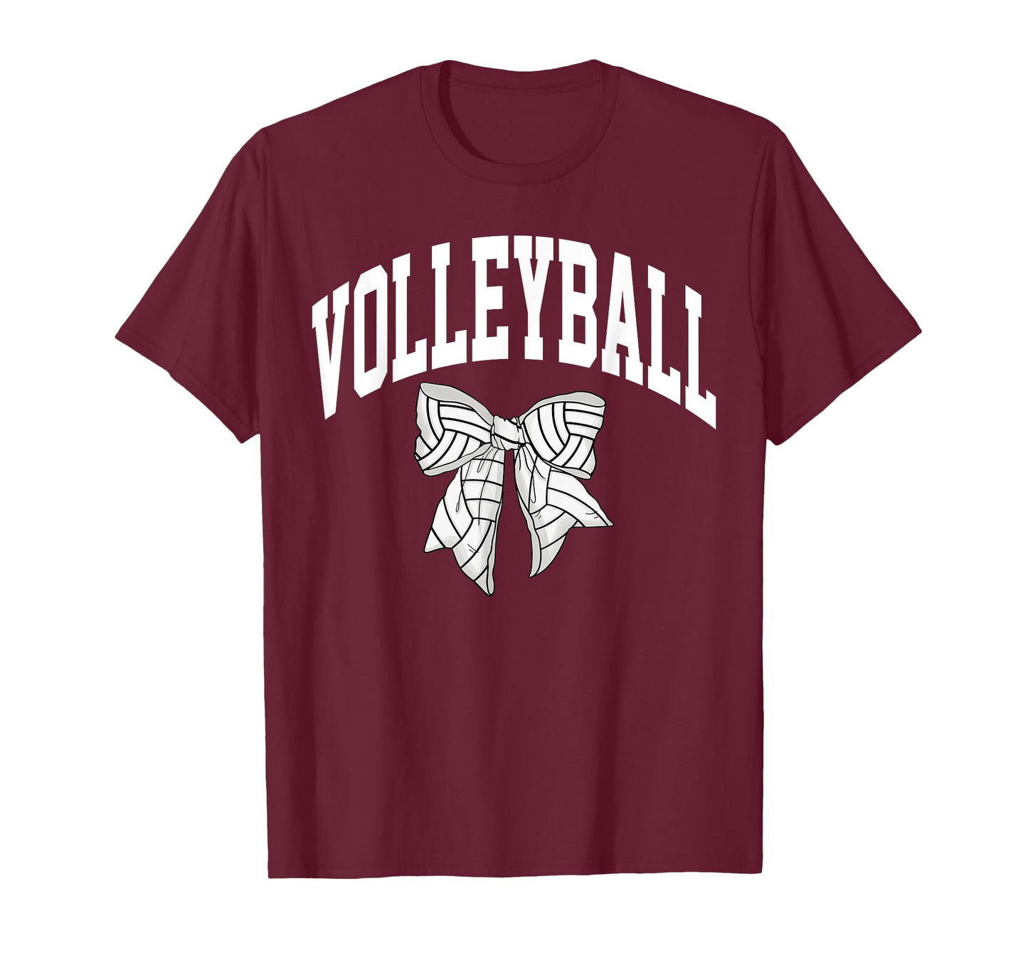 Volleyball Game Day Coquette Bow Volleyball Girls Women T-Shirt