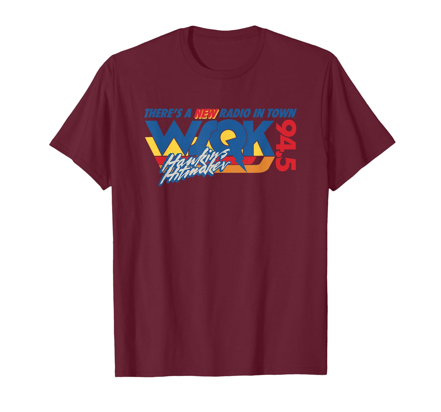 Stranger Things Hawkins WSQK 94.5 Hitmaker Logo T-Shirt