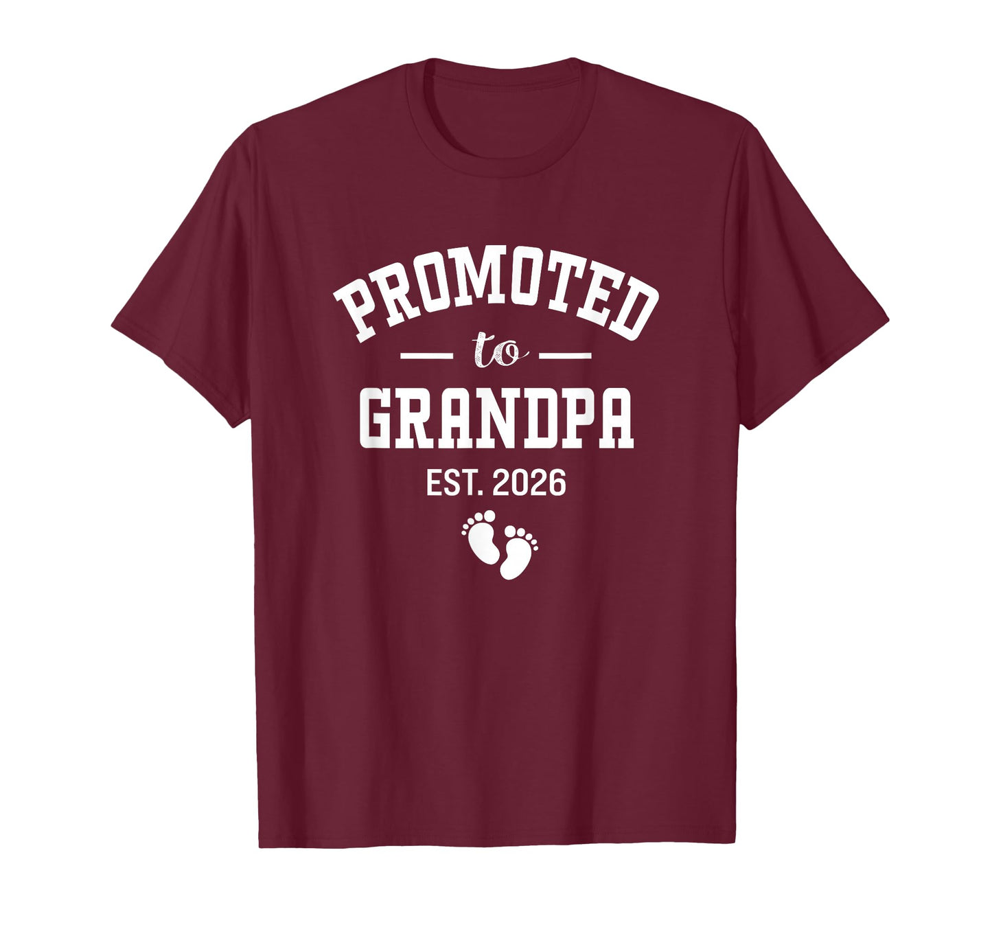Promoted to Grandpa 2026 First Time Grandfather Men T-Shirt