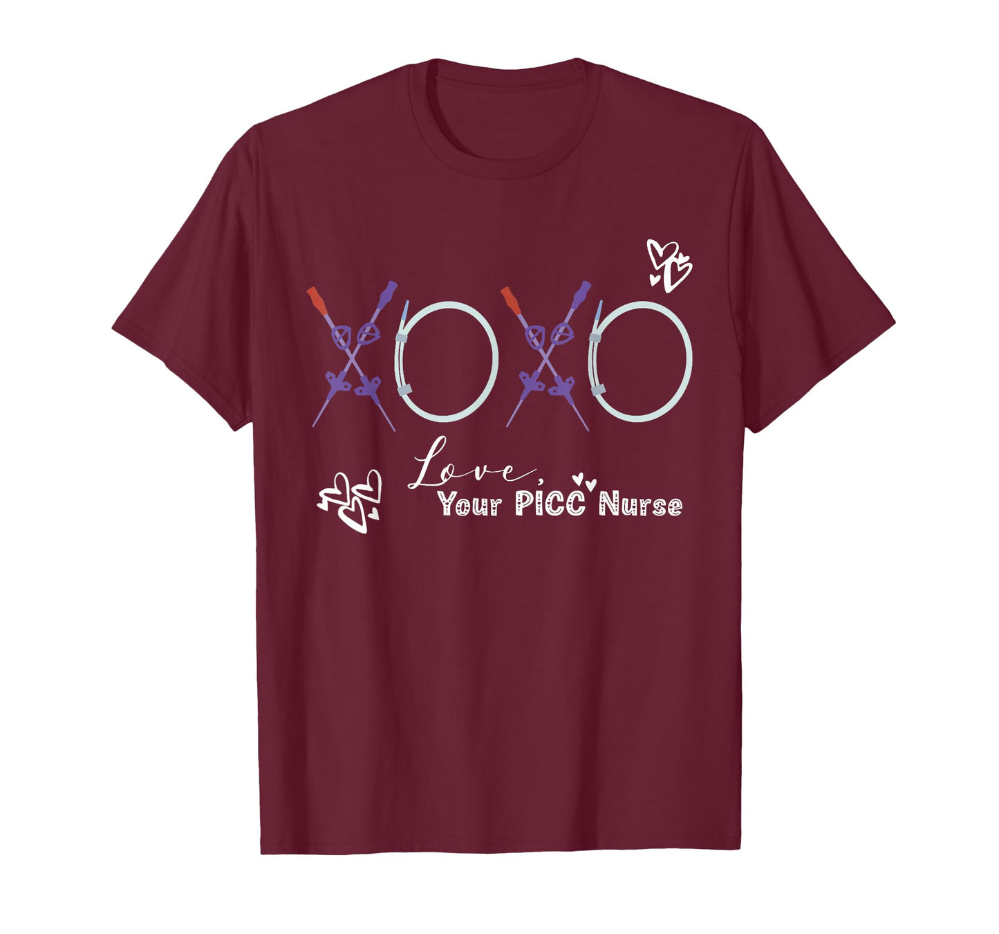 XOXO from Your PICC Nurse Valentine Infusion Specialists VAT T-Shirt
