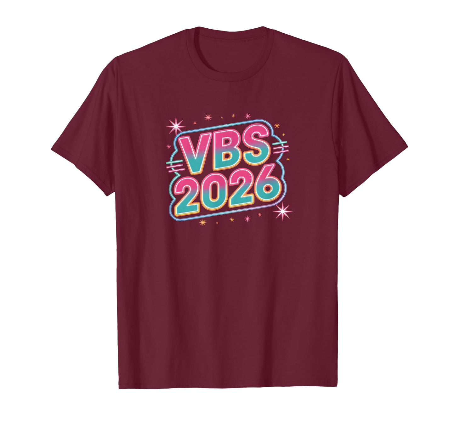 I Love VBS 2026 Vacation Bible School Lighted Sign T-Shirt
