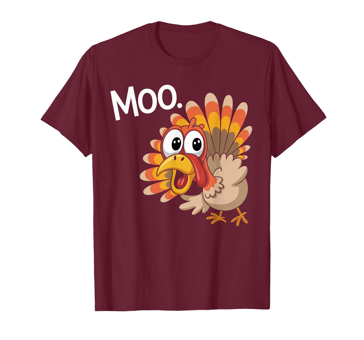 Funny Turkey Moo Thanksgiving T-Shirt