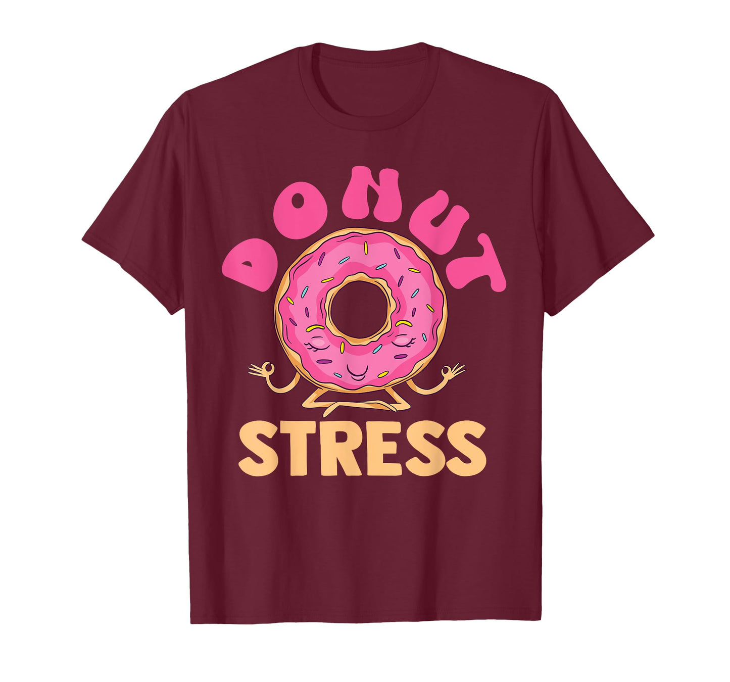 Cute Meditating Baking Donut Stress for Bakers T-Shirt