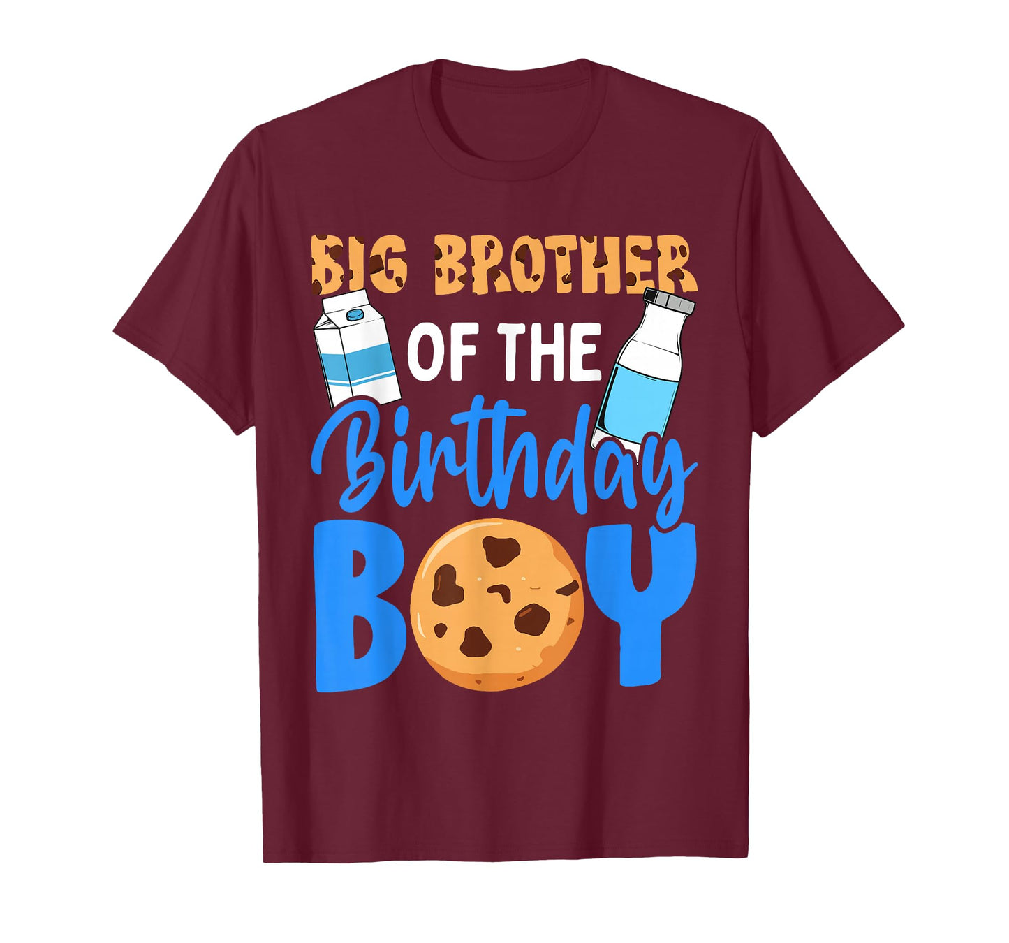 Big Brother of the birthday boy Milk and Cookies 1st T-Shirt