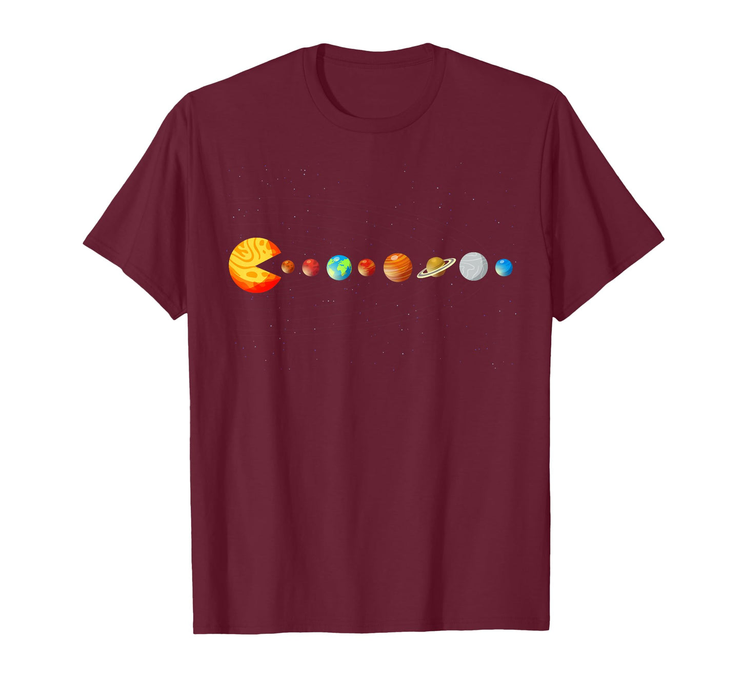 Funny Solar System Teacher Video Games Sun Eating Planets T-Shirt