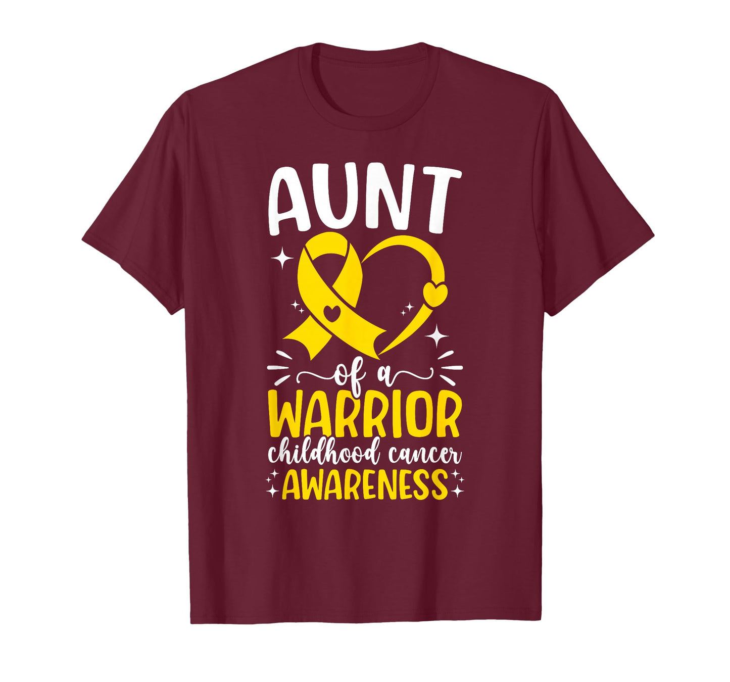 Childhood Cancer Aunt of A Childhood Cancer Warrior Aunt T-Shirt