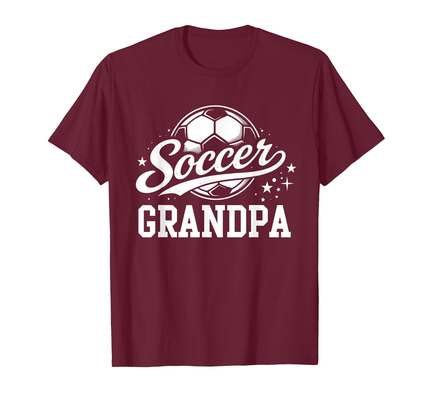 Soccer Grandpa Vintage Soccer Ball T-Shirt