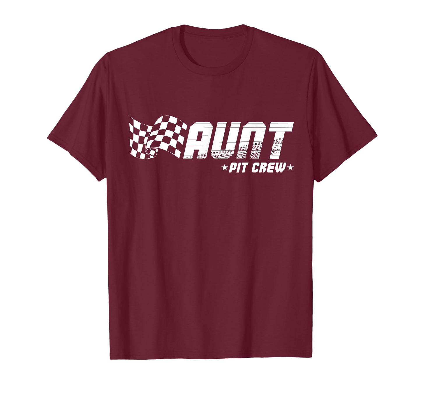 Aunt Pit Crew Race Car Birthday Family Racing T-Shirt
