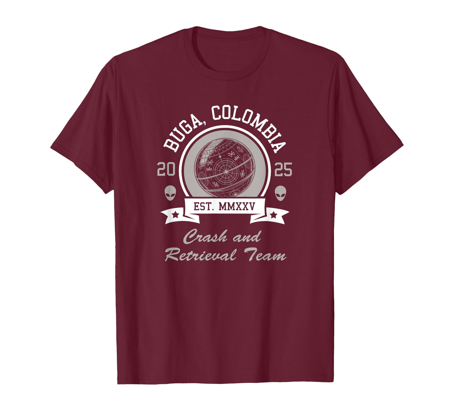 Buga Sphere UFO Colombia Crash and retrieval funny T-Shirt
