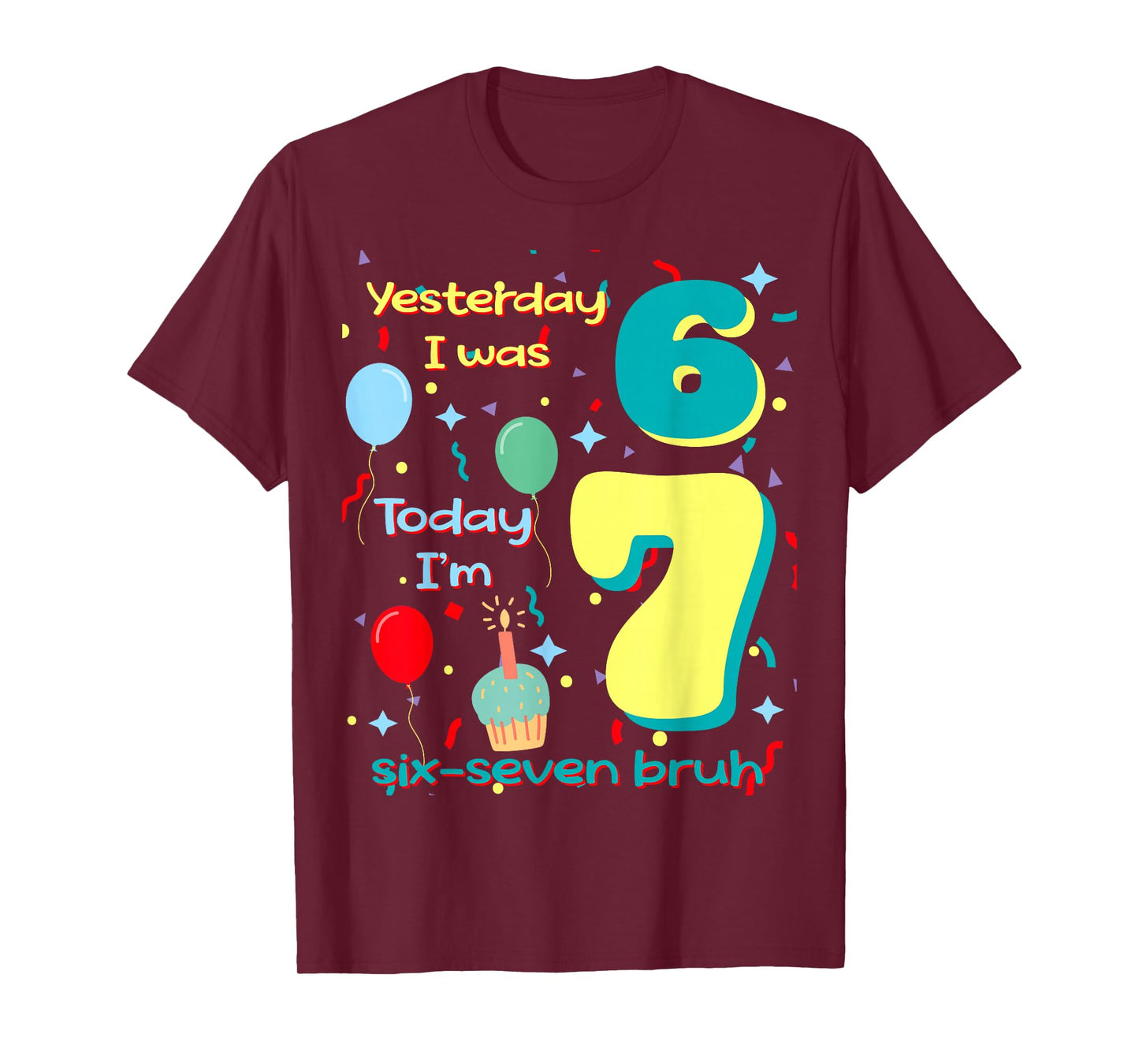 six Seven Meme Birthday T-Shirt