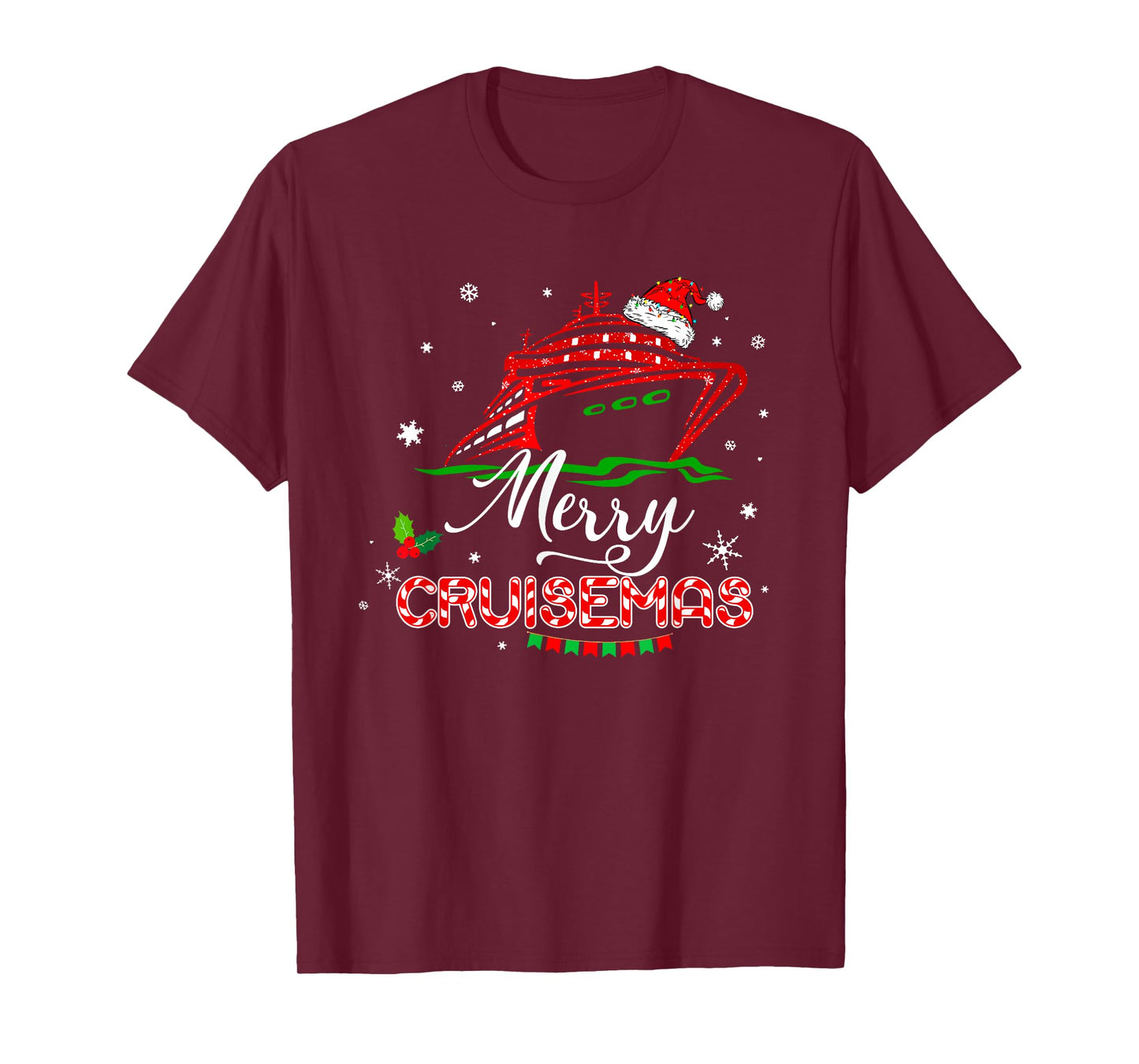 Funny Family Cruise Christmas Merry Cruisemas Boat Trip Xmas T-Shirt