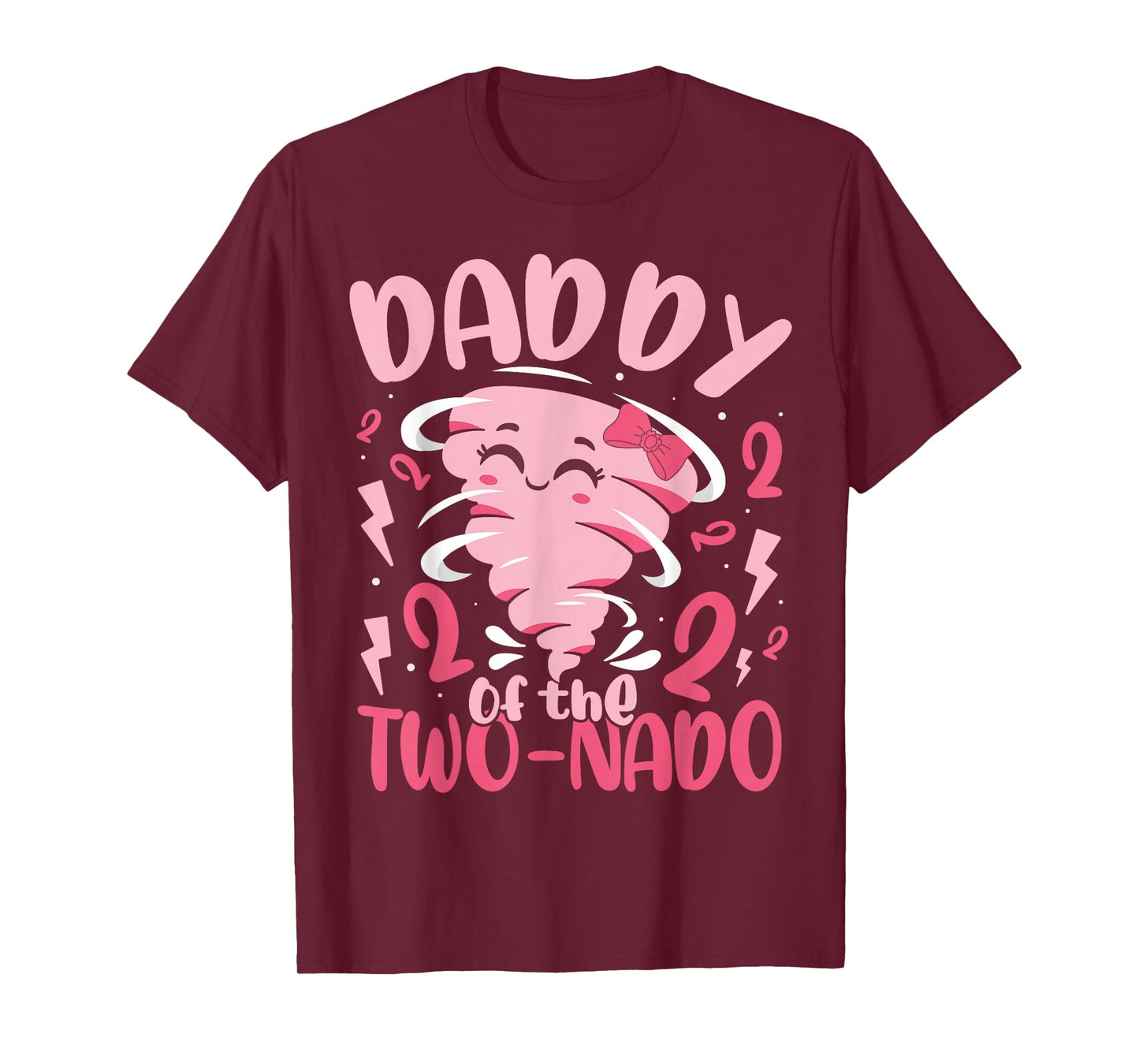 Daddy of the Two-nado Tornado Theme 2nd Birthday Party Kids T-Shirt