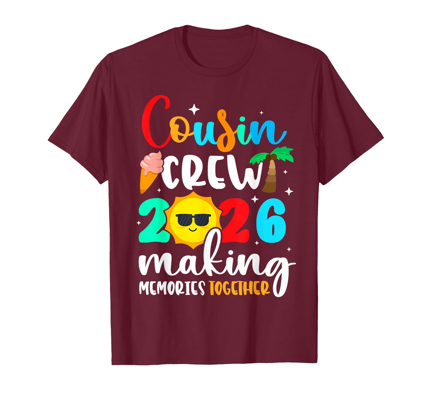 Cousin Crew 2026 Summer Vacation Beach Family Trips Matching T-Shirt