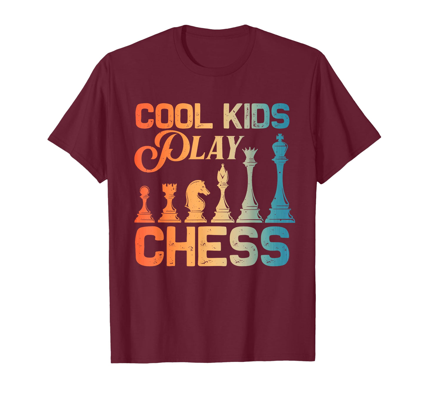Cool Chess Art For Kids Boys Girls Chess Lover Chess Player T-Shirt