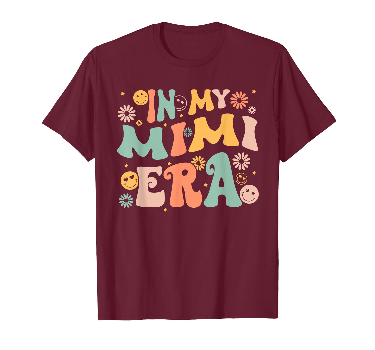 In My Mimi Era Groovy Retro Cool for Grandma Mother's Day T-Shirt