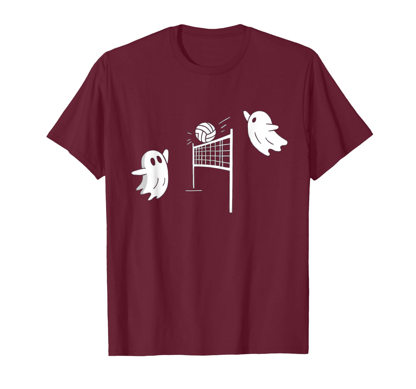 Funny Volleyball Halloween Ghost-Volleyball Sports Lovers T-Shirt