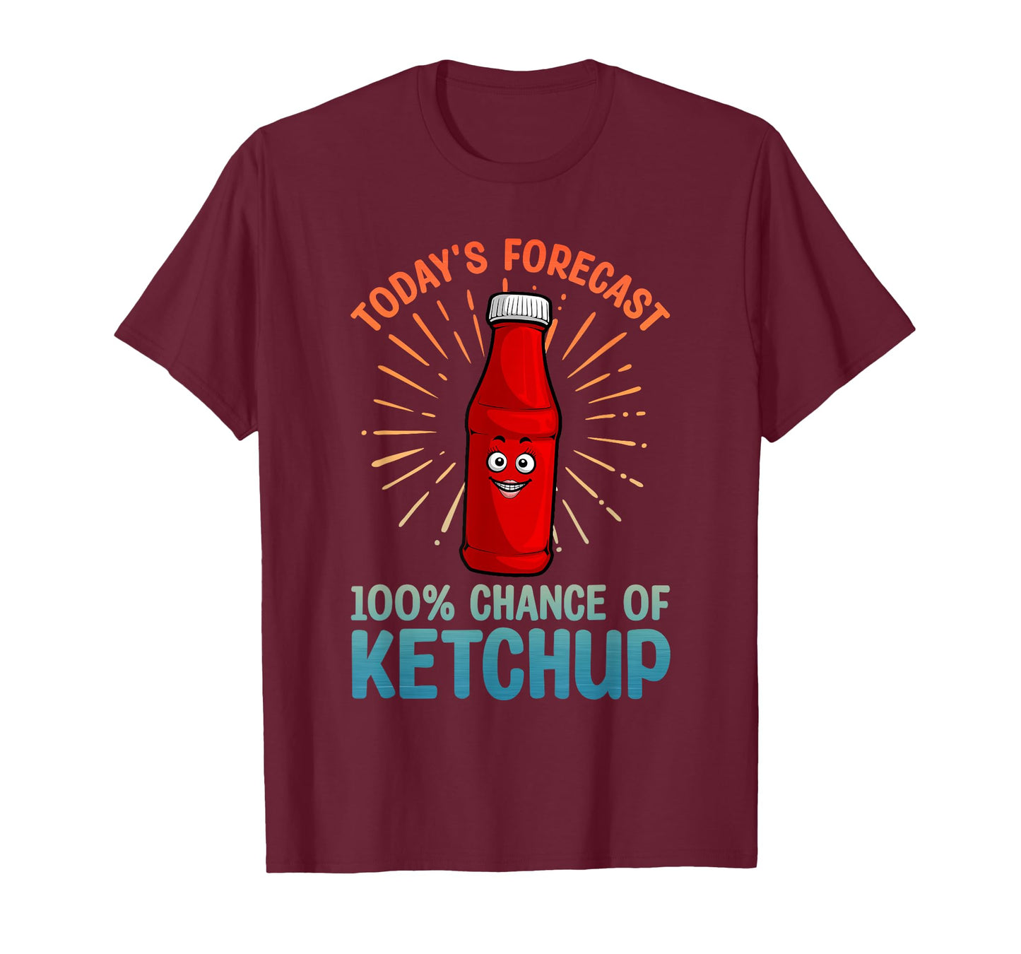 Funny Ketchup Art for Men Women Youth Tomato Ketchup Lover T-Shirt