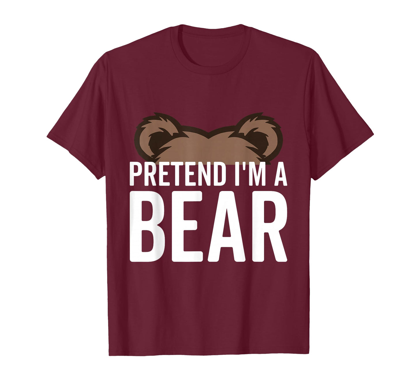 Pretend I'm A Bear Lazy Halloween Costume Halloween party T-Shirt