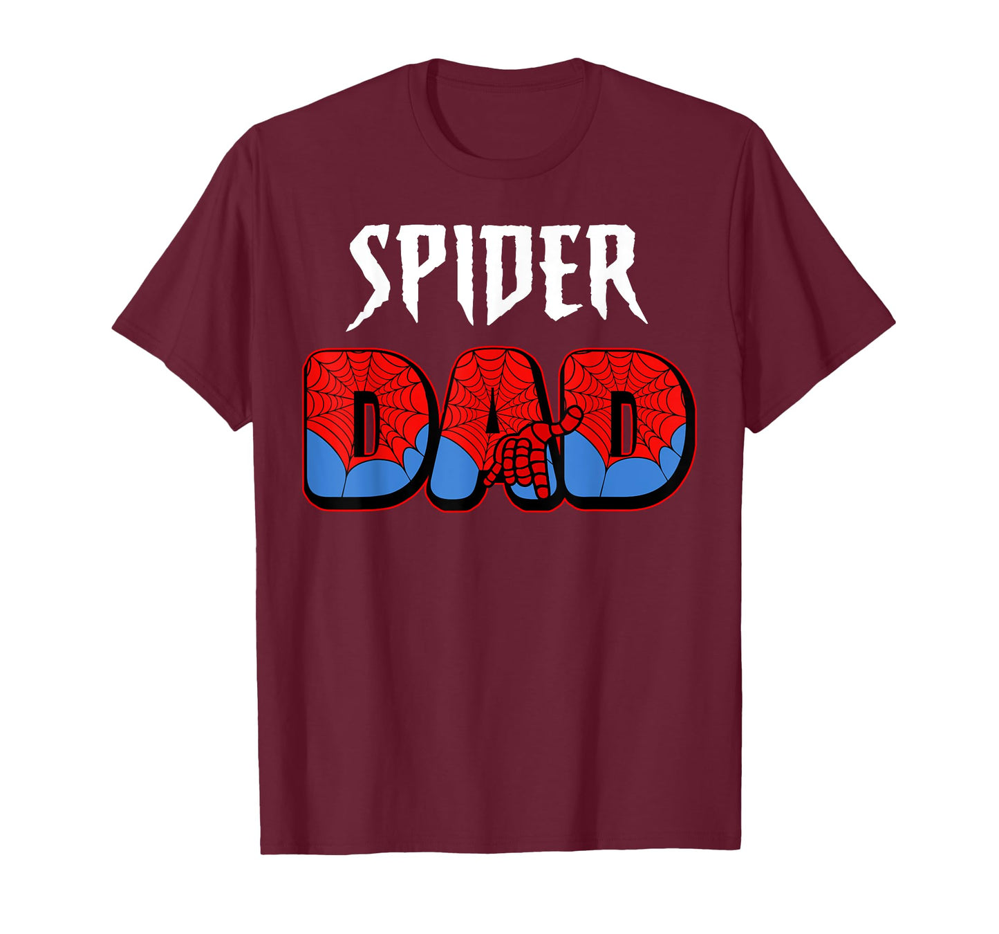 Mens Spider Dad Design Father's Day Matching Family Birthday T-Shirt