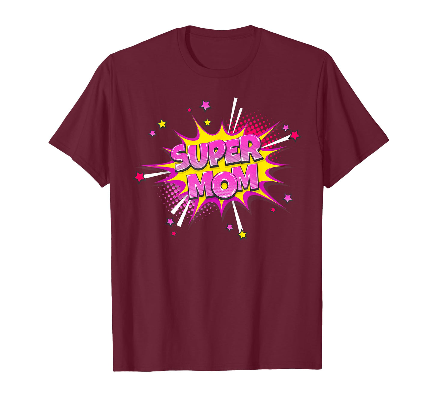 Super Mom Shirt Mama Mothers Day Mommy Vintage Mom Comic T-Shirt