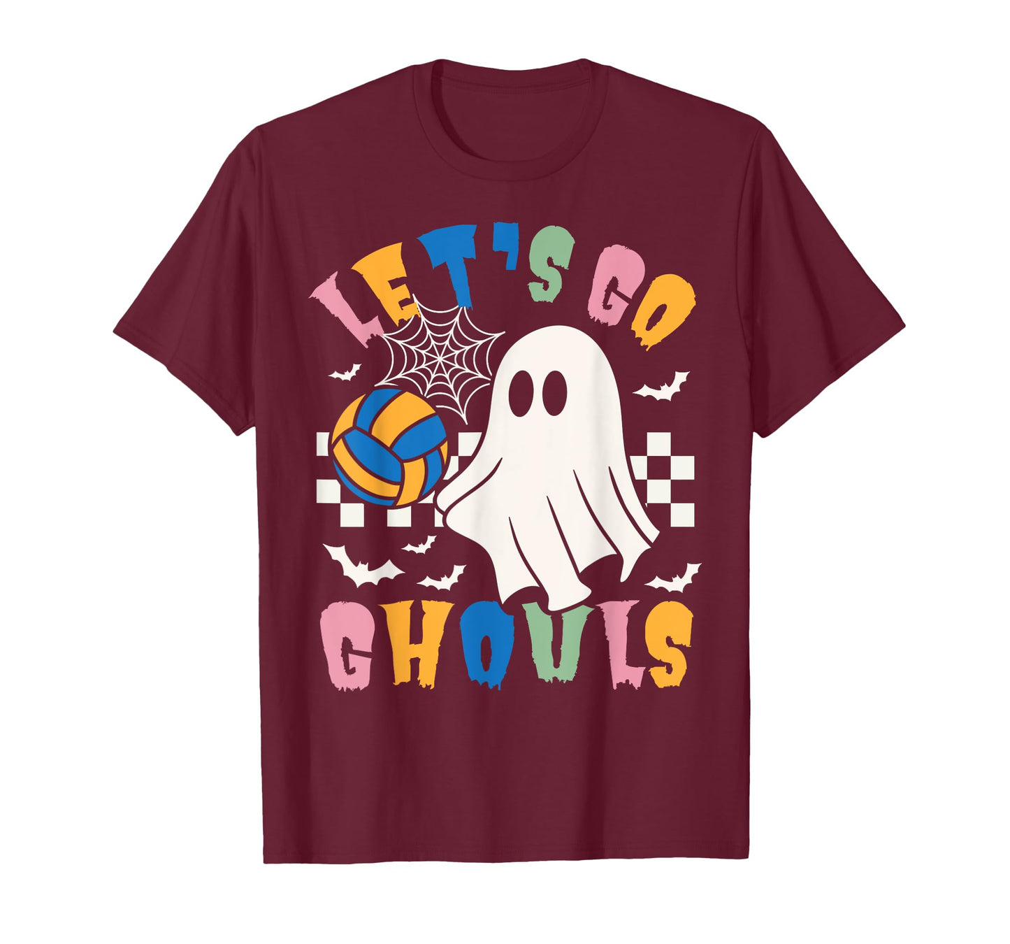 Funny Ghost Volleyball Halloween Costume Men Women & Kids T-Shirt