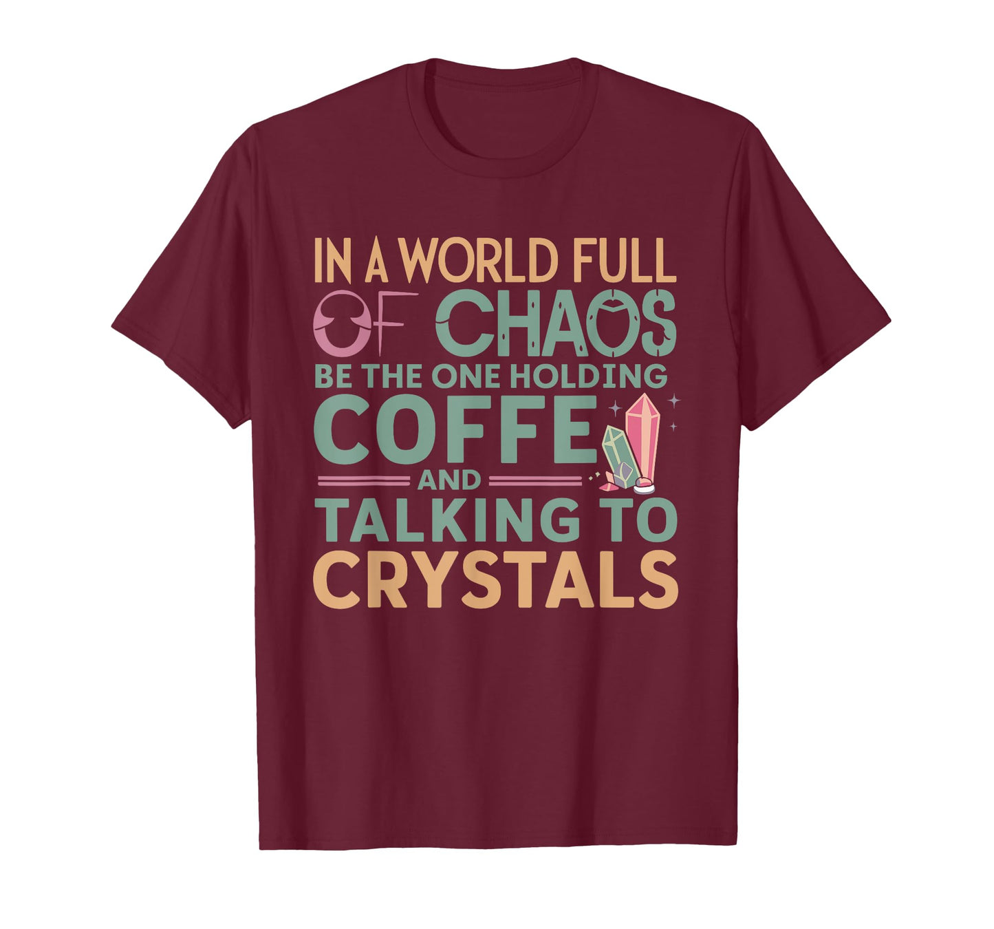 Funny Crystal Healing Crystals and Stones Meditation Yoga T-Shirt