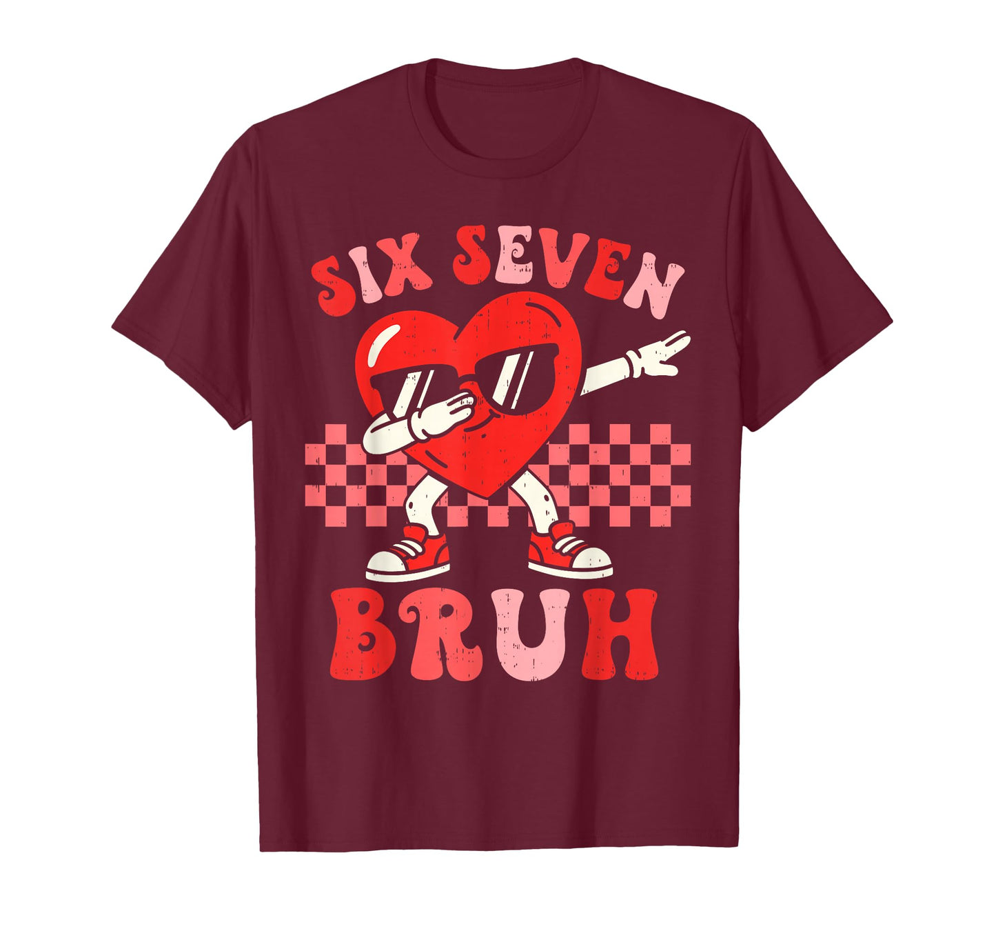 Six Seven 67 Meme Cool Valentine’s Day Teens Boys Girls Kids T-Shirt