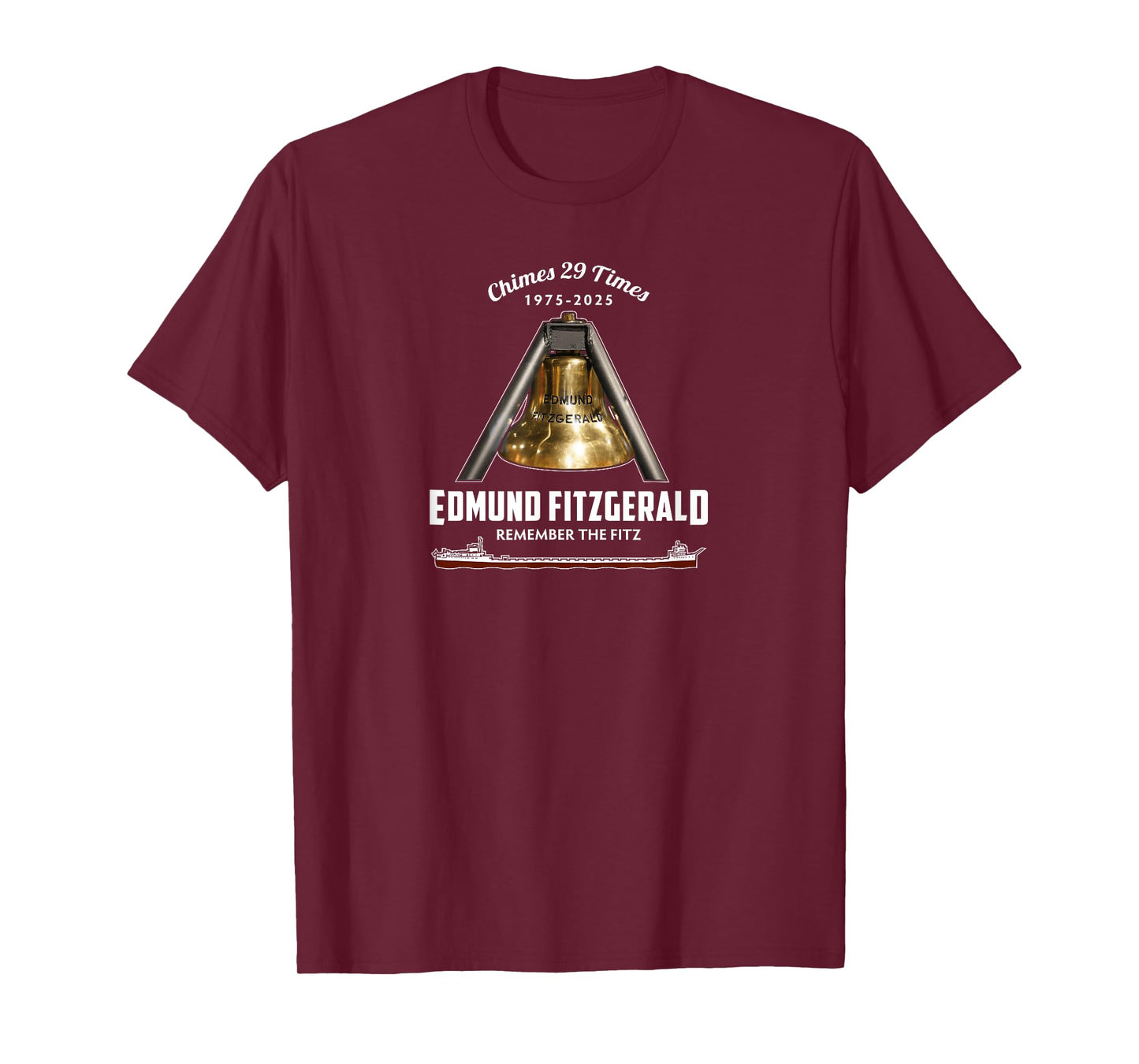 SS Edmund Fitzgerald Bell Lake Superior T-Shirt