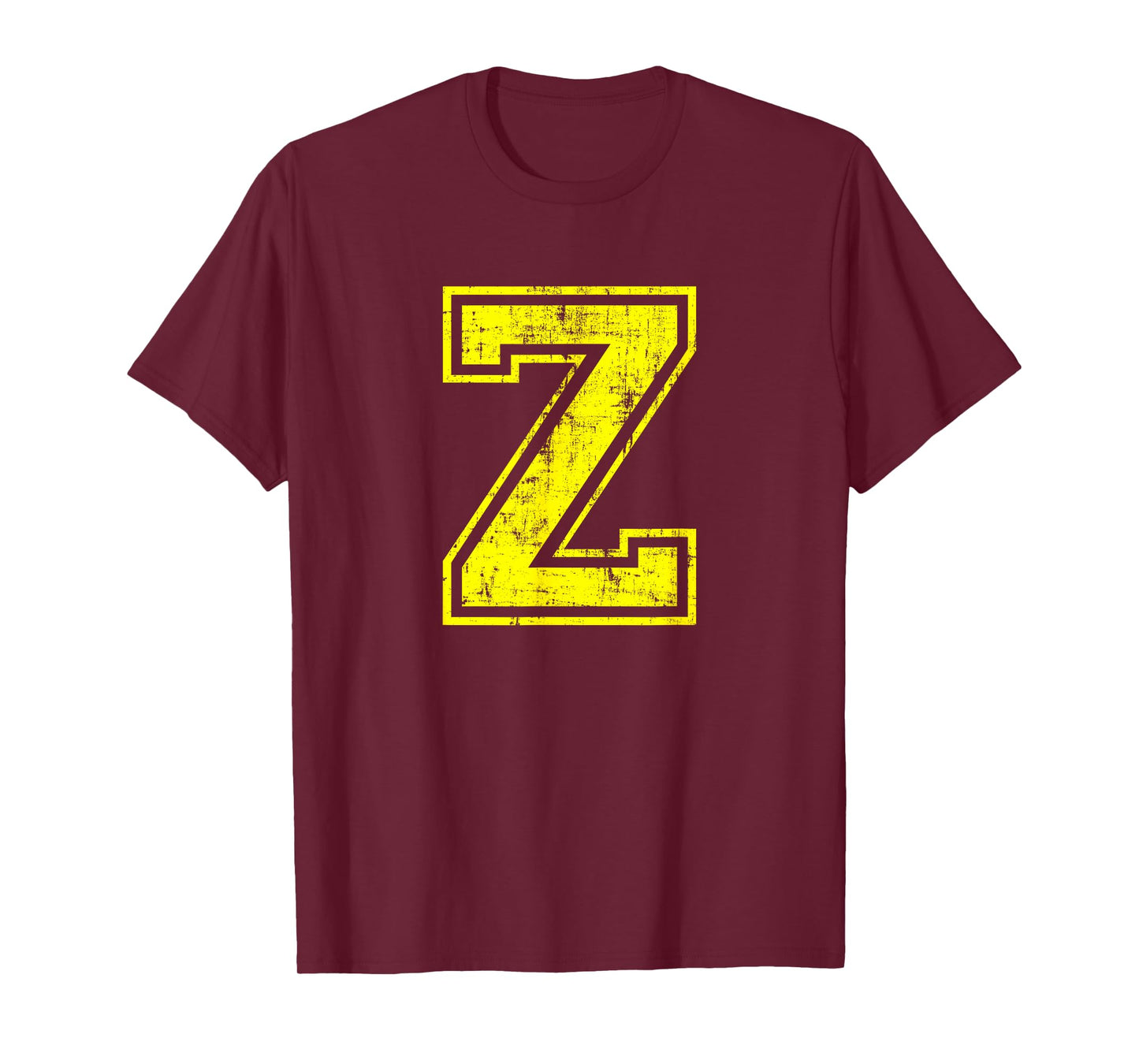 Letter Z Uppercase Alphabet Classic School College Varsity T-Shirt