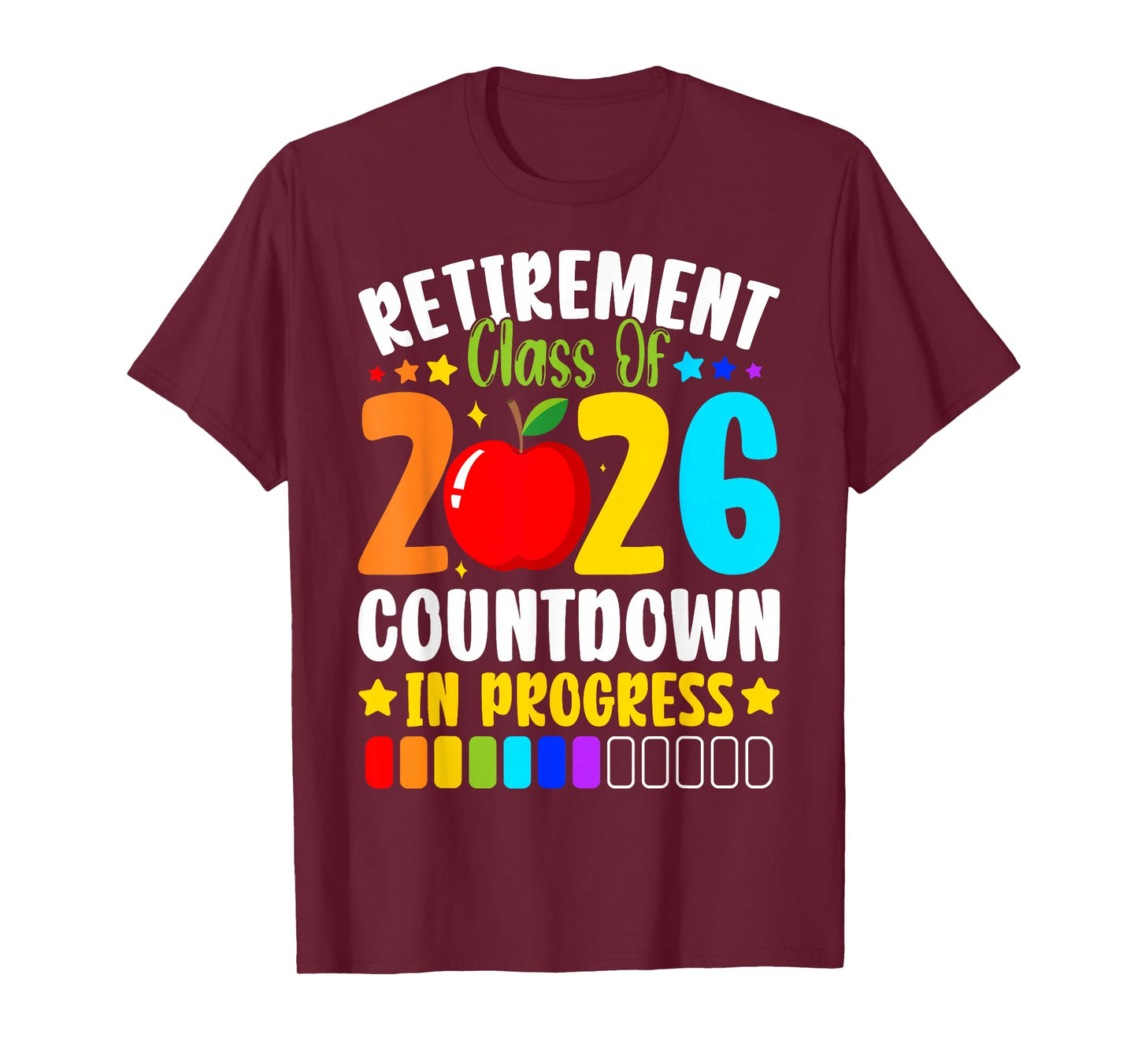 Retirement Class of 2026 Teacher Countdown Loading Teacher T-Shirt