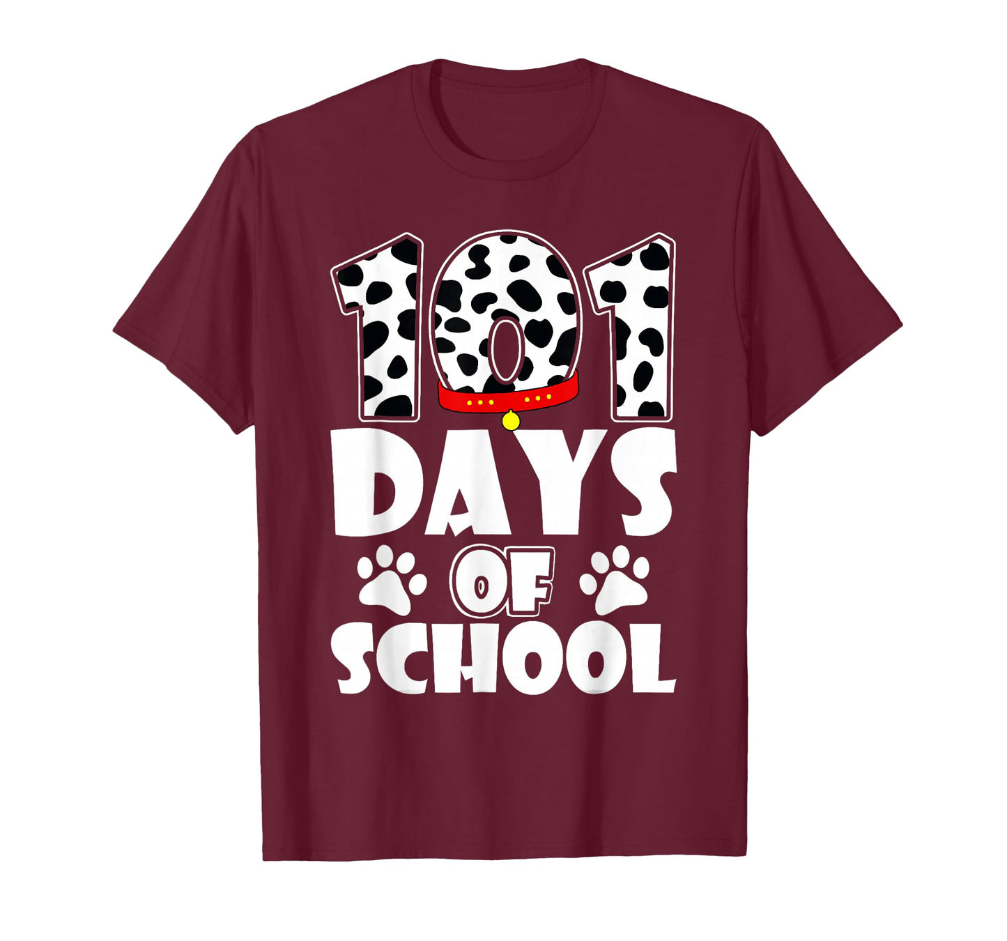 Cute Dog Happy 101 Days School 100 Days Student Teacher T-Shirt