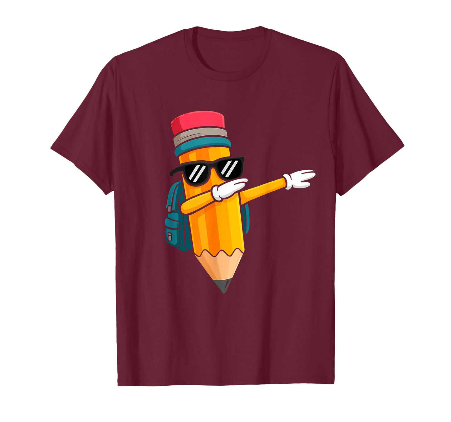 Dabbing Pencil Dancing Back To School Funny Students Boys T-Shirt