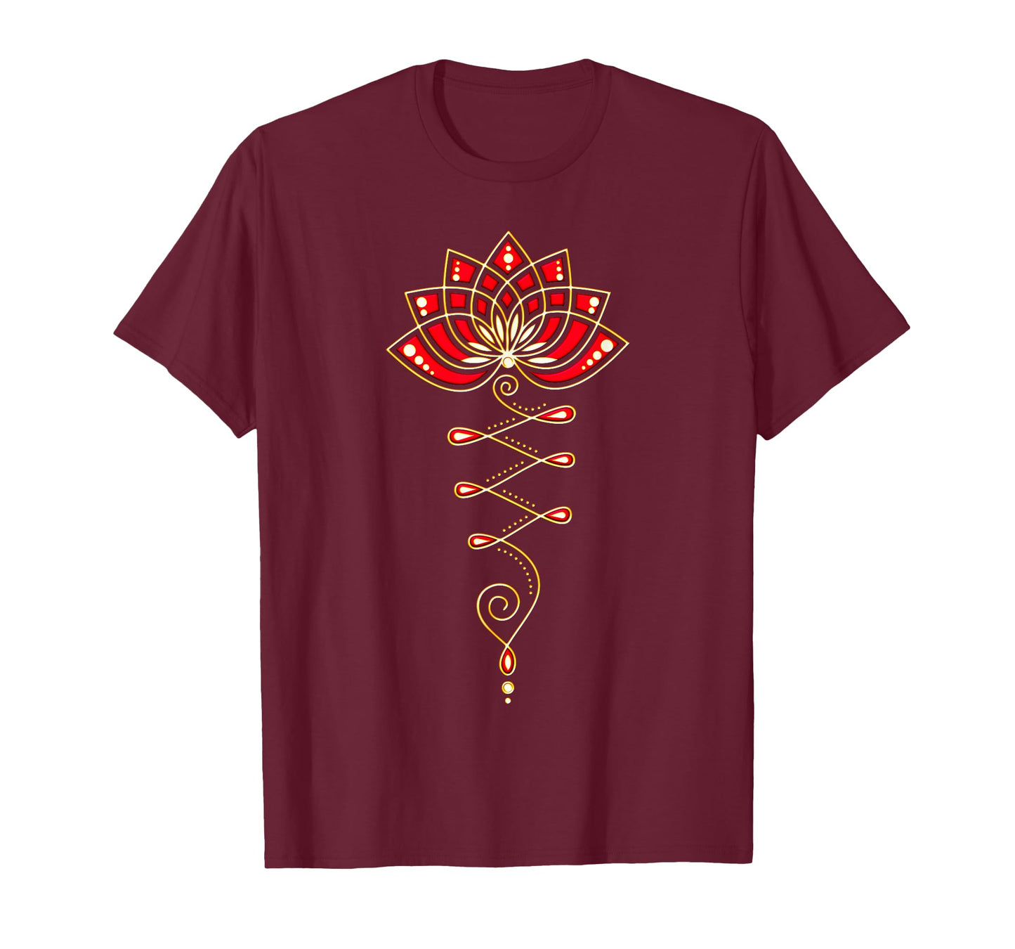 Lotus Flower Unalome Yoga Meditation Awareness Zen T-shirt