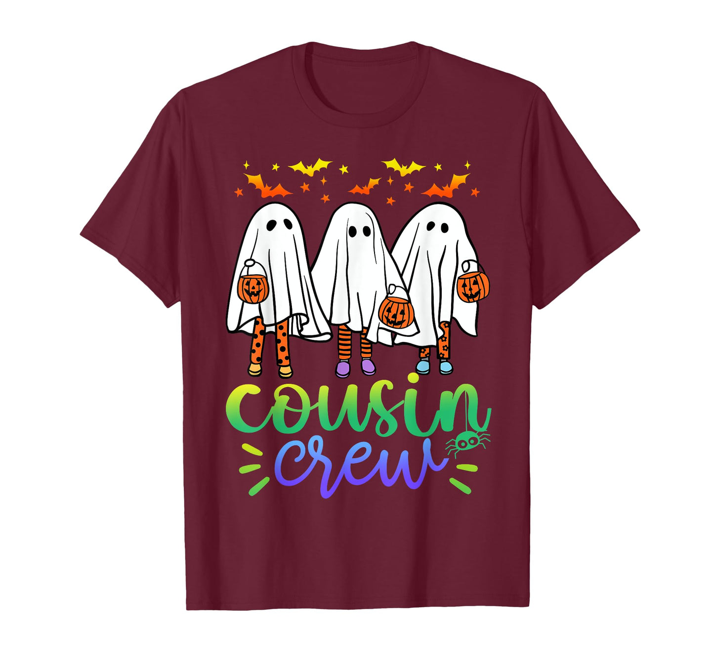 Boo Cousin Crew Halloween Ghost Trick Treat Squad Matching T-Shirt