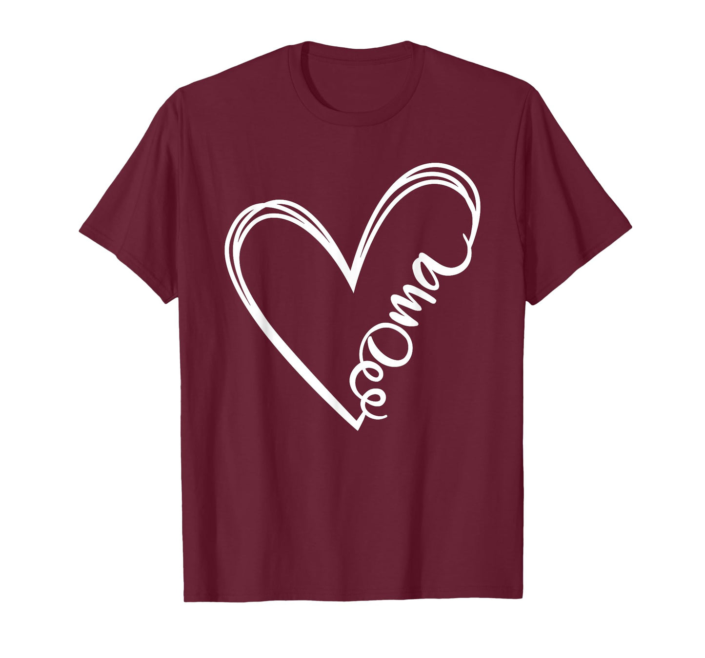 Oma Heart Grandma Women German Christmas Mother's Day T-Shirt