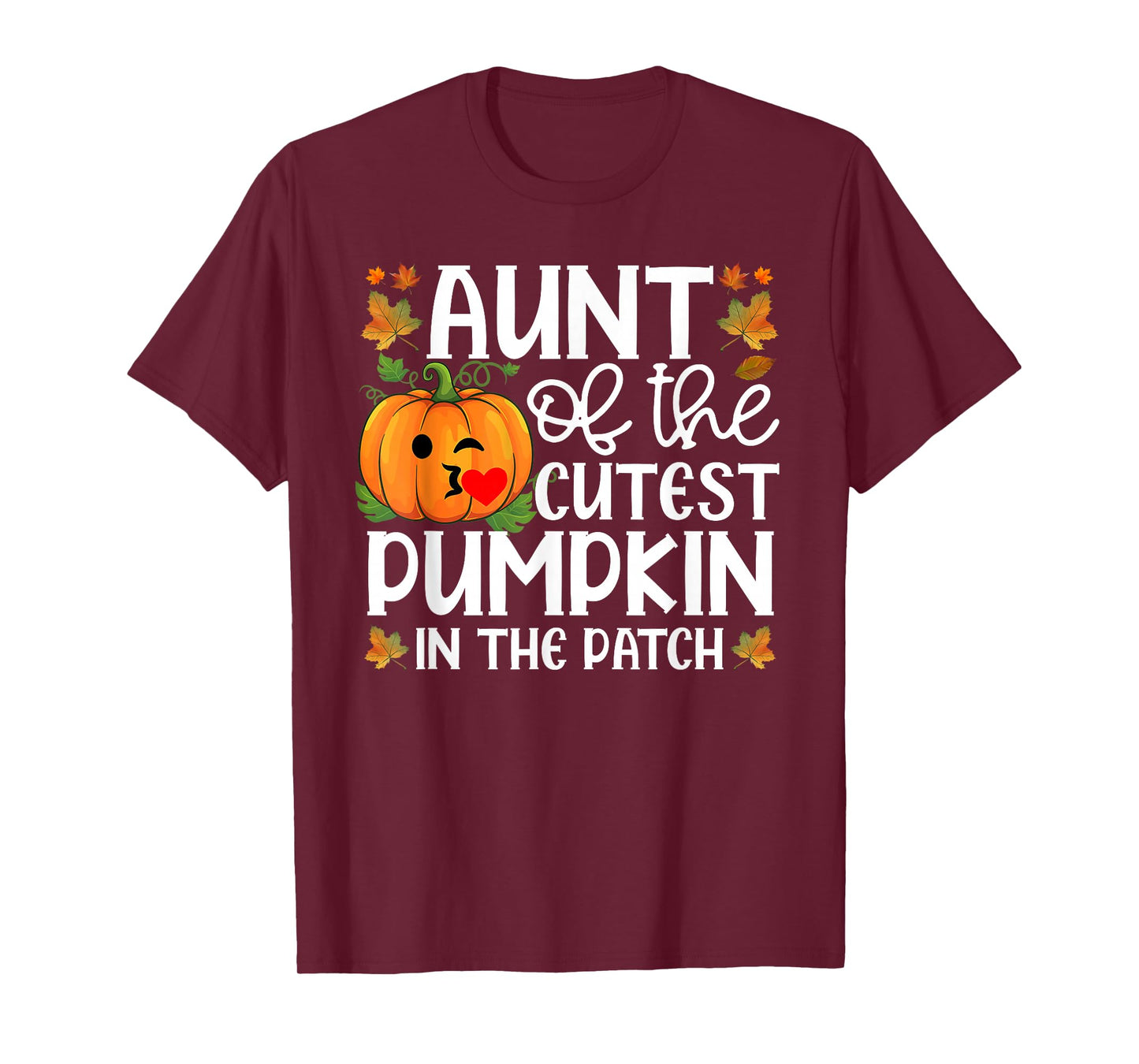 Aunt of The Cutest Pumpkin in The Patch Halloween T-Shirt