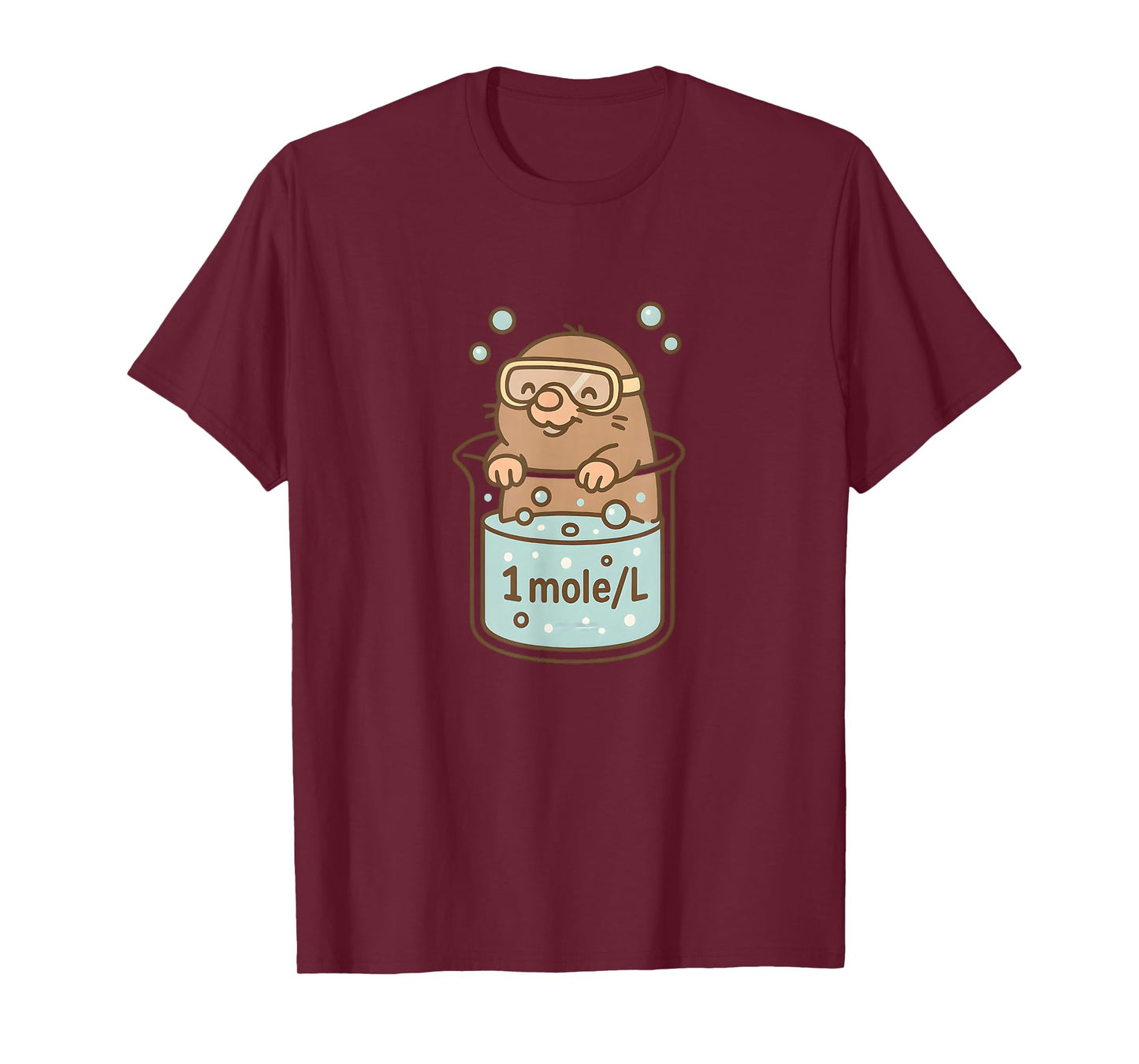 1 Mole Per Liter Funny Chemistry Humour T-Shirt