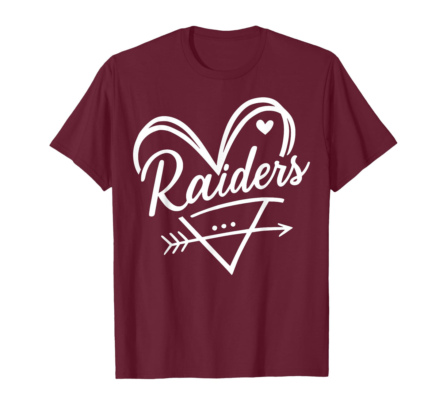 Retro Raiders Heart Graphic Gift for Men Women Kid Boy Girl T-Shirt