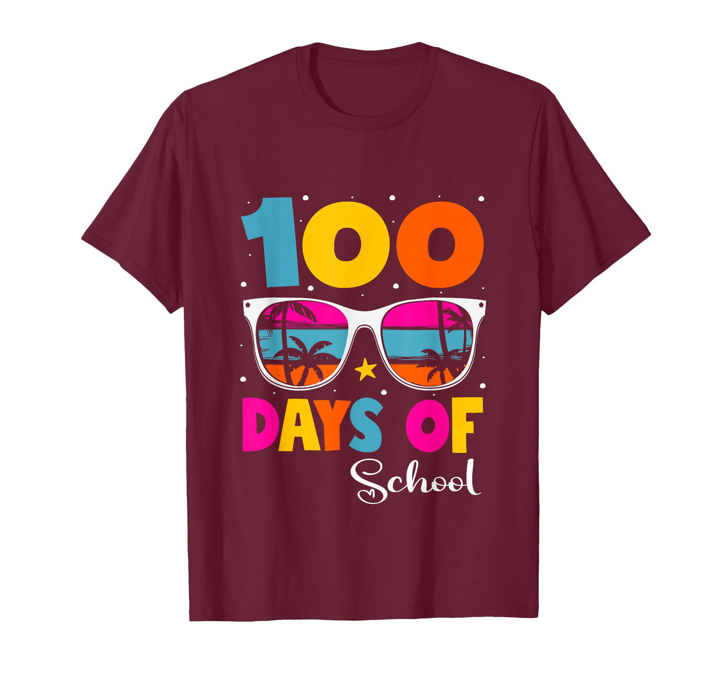 100 Days of School Teacher Kids Funny 100th Day of School T-Shirt