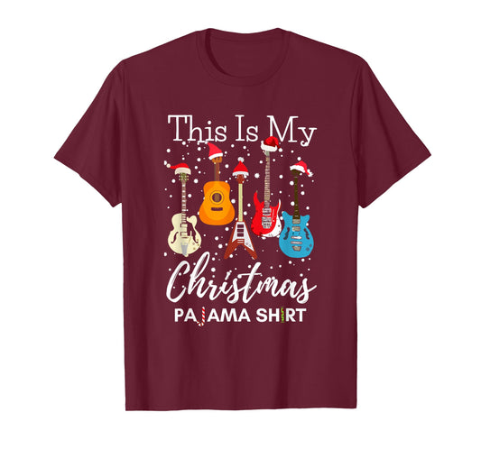 This is My Christmas Pajama Guitar Guitarist Music Lover T-Shirt