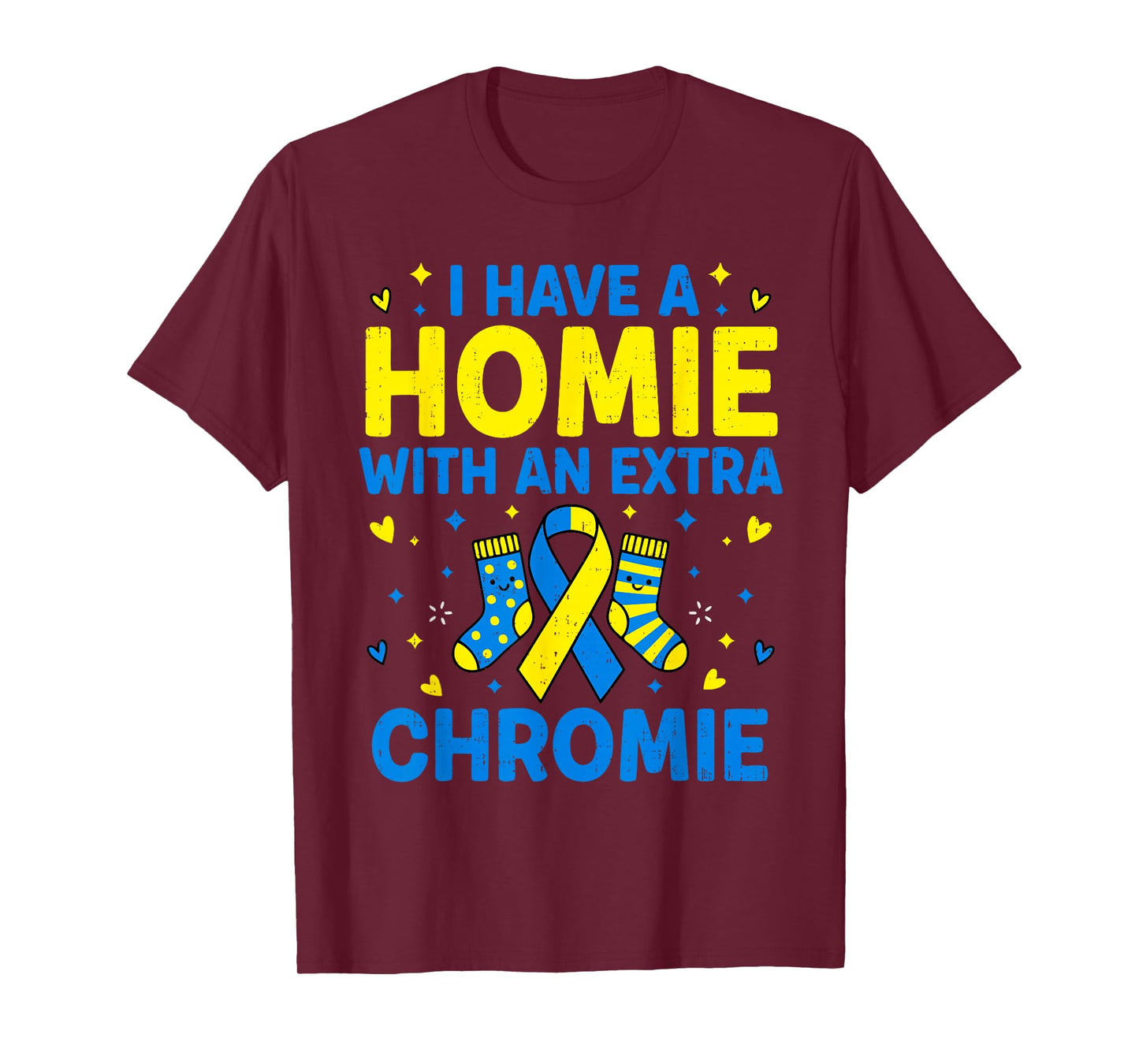 Friend Homie Down Syndrome Awareness T21 Youth Boys Girl Kid T-Shirt