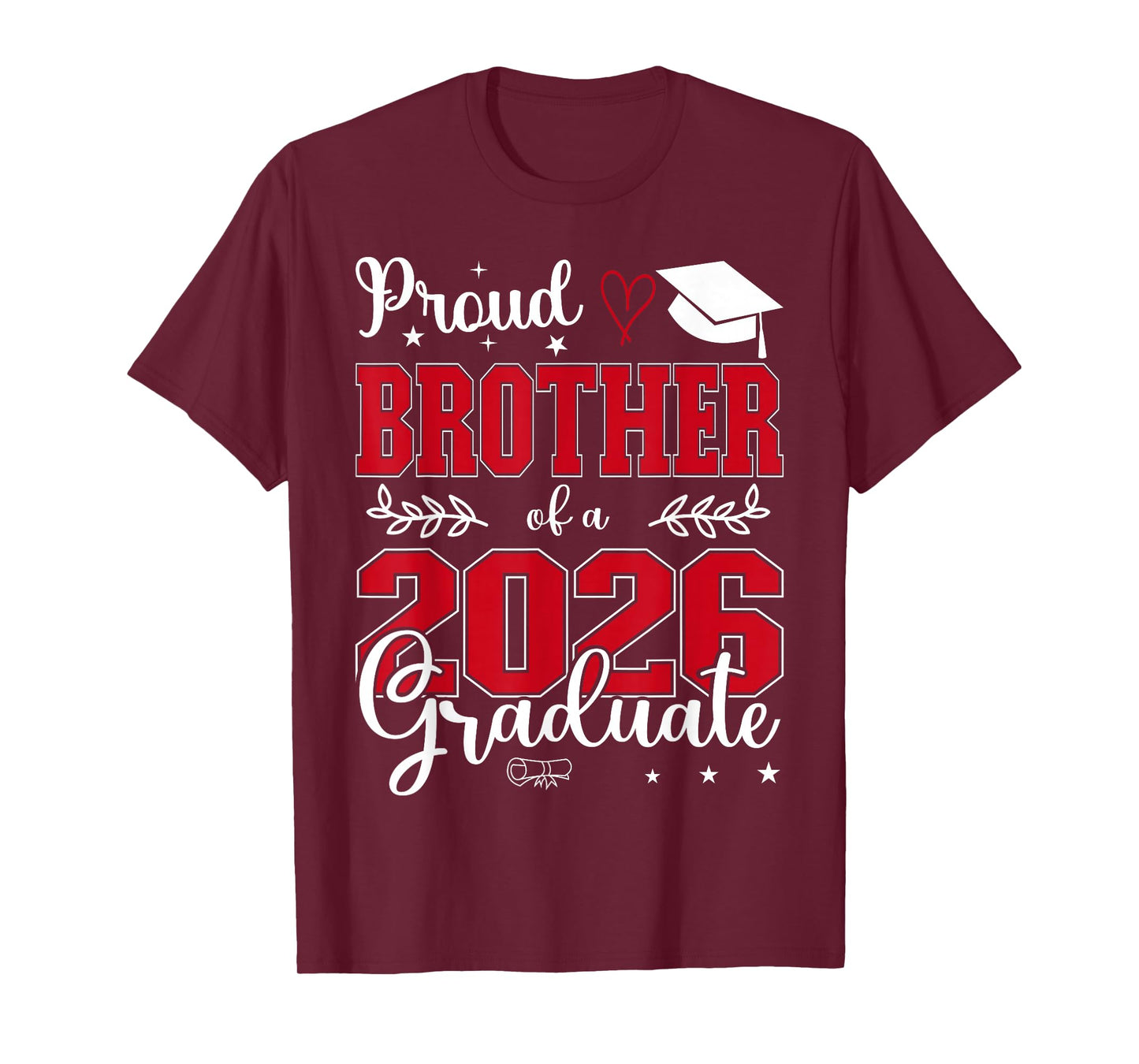Proud Brother of a Class of 2026 Graduate for Graduation T-Shirt