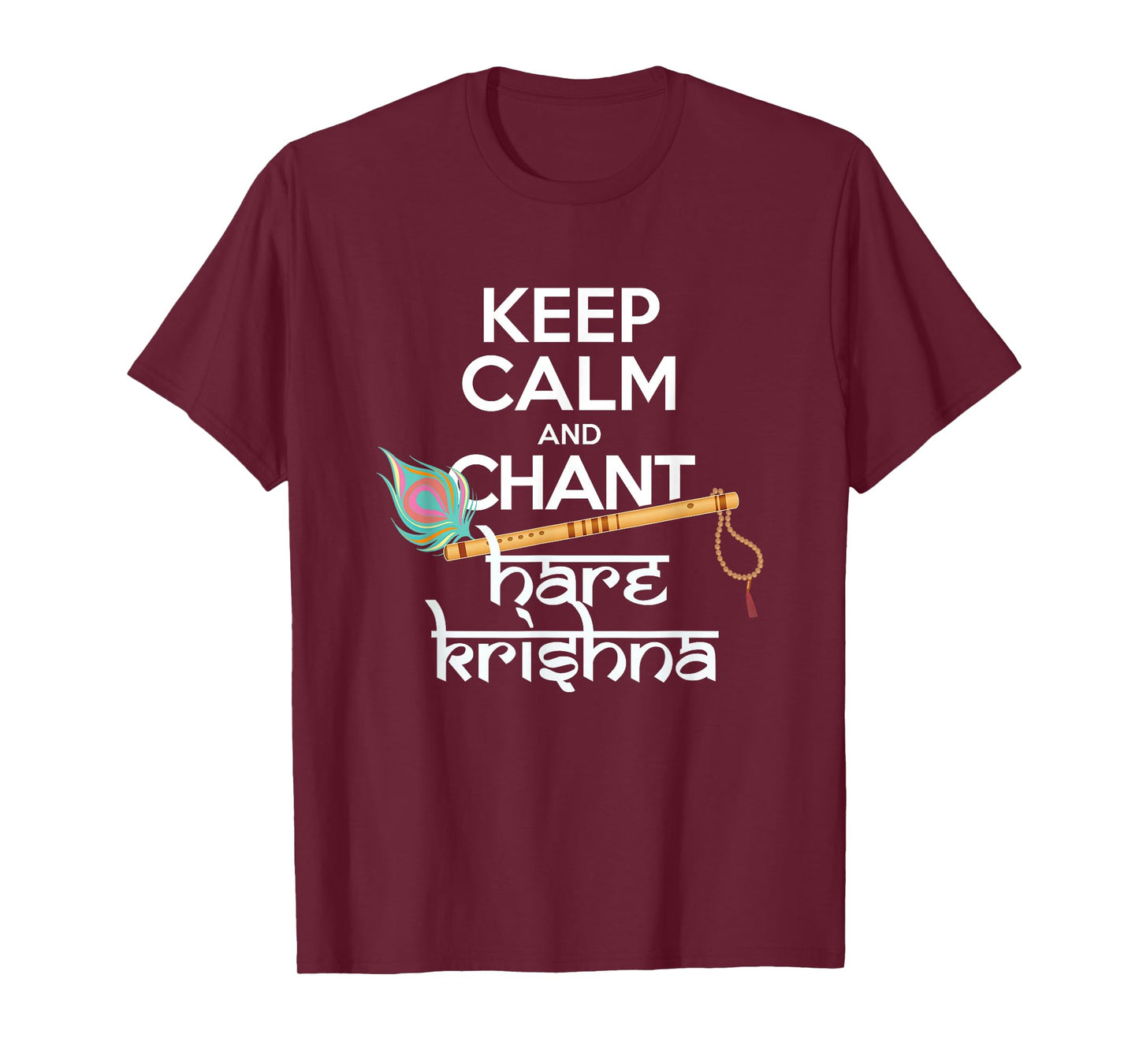 Keep Calm and Chant Hare Krishna Mantra Chanting Hinduism T-Shirt