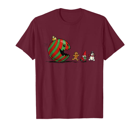 Funny Christmas Gingerbread Santa Christmas Cute Xmas Gamer T-Shirt